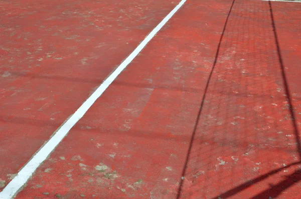 Volleyballplätze Mit Weißen Linien — Stockfoto
