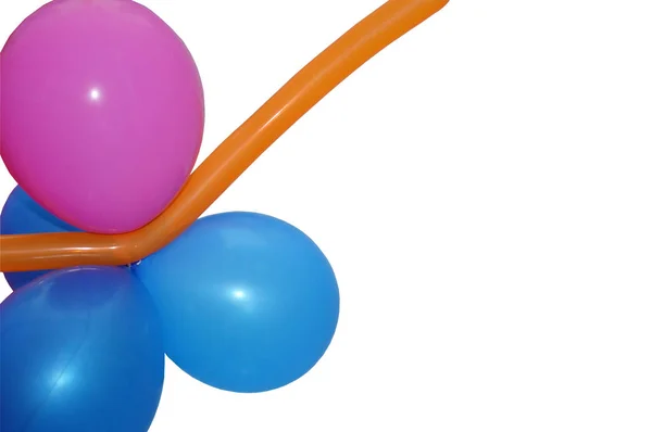 Balloons White Background — Stock Photo, Image