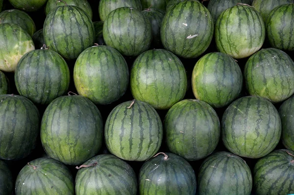 Groene Patroon Van Watermeloen Achtergrond — Stockfoto