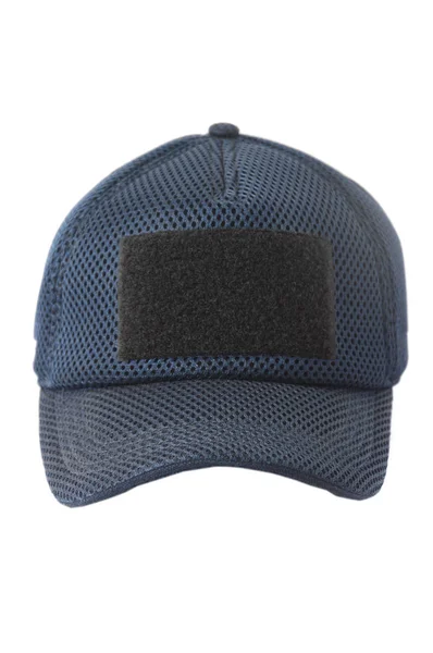 Gorra Azul Sobre Fondo Blanco — Foto de Stock