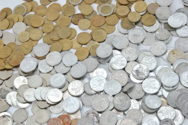 Latar Belakang Uang Koin Indonesia — Stok Foto