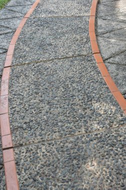 patika kaldırım bloğu üzerinde desen