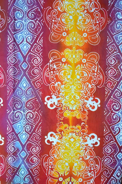 Detaljerade Mönster Indonesien Batik Tyg — Stockfoto