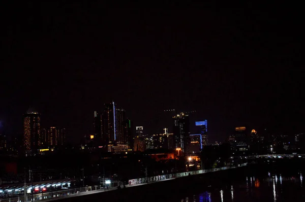 View Night Jakarta City Indonesia — Stock Photo, Image