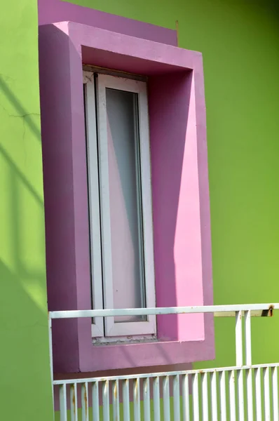 Balkon Auf Dem Gebäude — Stockfoto