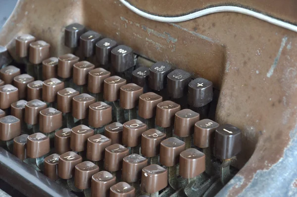 Detaljerad Gammal Vintage Skrivmaskin — Stockfoto