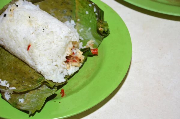 Nasi Bakar Roasted Rice Typical Culinary Jakarta — Stock Photo, Image