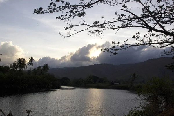 Desembocadura Del Río Karajae Pare Pare Indonesia — Foto de Stock