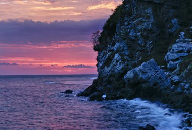 Majene Endonezya Palippi mercan plajda gün batımı
