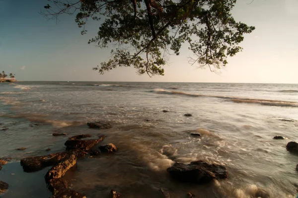 Panorama Topejawa Strand Bei Takalar Indonesien — Stockfoto