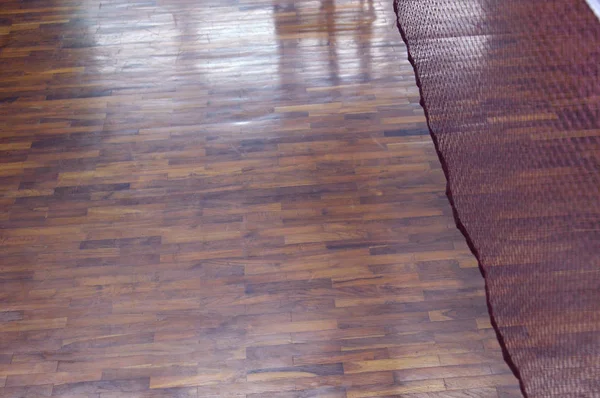 Wooden Texture Badminton Court — ストック写真