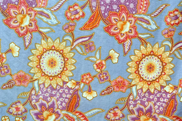 详细的模式的印度尼西亚蜡染布 — 图库照片