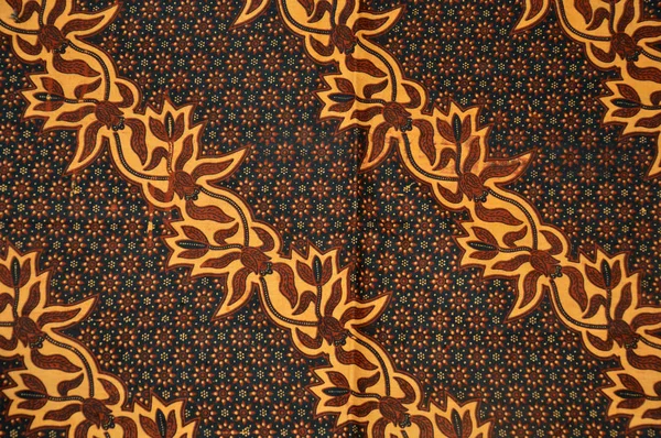 Gedetailleerde Patronen Van Indonesië Batik Doek — Stockfoto