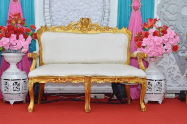 gelin düğün sahne dekorasyonu