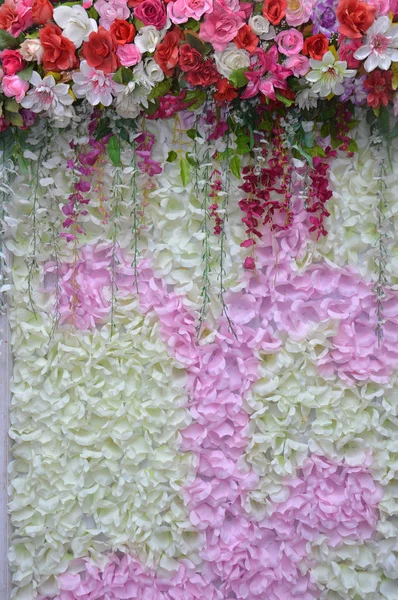 Tektur Blommor Prydnad Bakgrund — Stockfoto