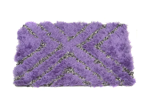 Tapis Violet Sur Fond Blanc — Photo