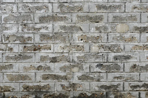 Ayrıntılı Doku Gri Tuğla Duvarlar Arka Plan — Stok fotoğraf