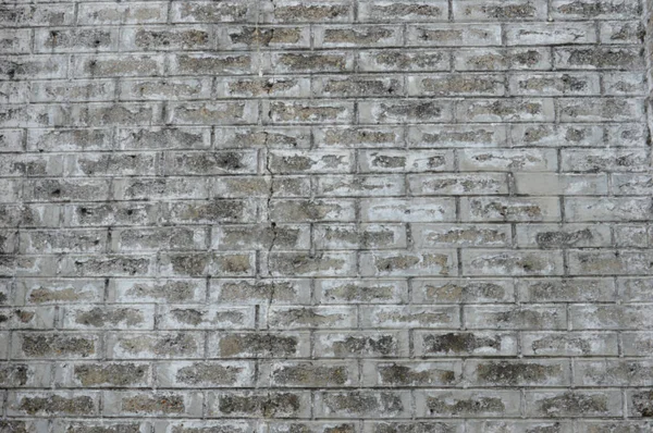 详细纹理灰色砖墙背景 — 图库照片