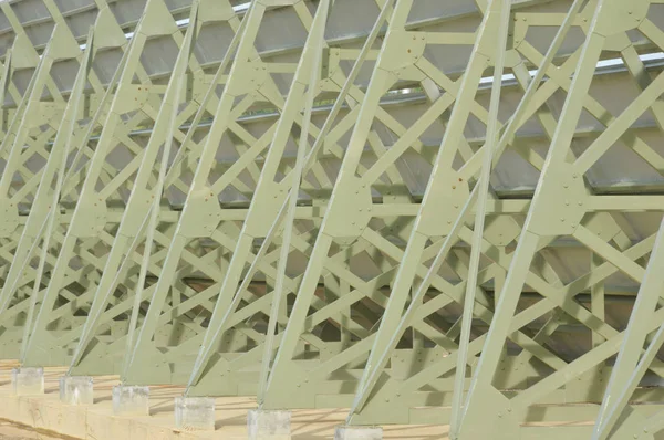 Construção Aço Verde Padrão — Fotografia de Stock