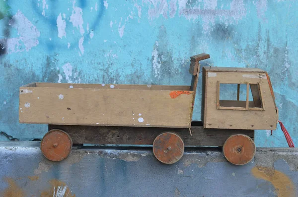 Wooden Toy Car Handmade — ストック写真