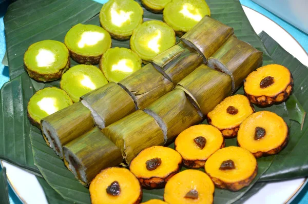 Various Types Indonesian Traditional Cake — Stock Photo, Image