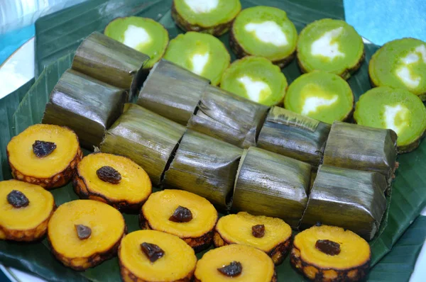 Various Types Indonesian Traditional Cake — Stock Photo, Image