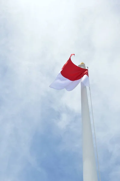 Le drapeau indonésien — Photo