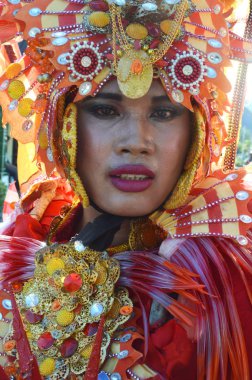 Tarakan, Endonezya - 16 Eylül 2016: Tarakan Endonezya 'da Katılımcı Karnavalı