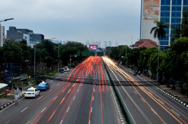 Jakarta, Endonezya. 19 Ağustos 2016 Jakarta City Endonezya manzarası