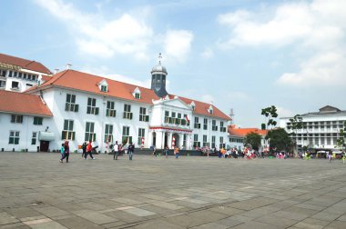 Jakarta, Endonezya - 20 Ağustos 2016: Kota Tua 'daki Fatahilah Müzesi veya Endonezya' daki Eski Şehir