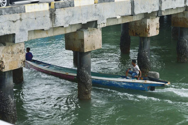 Tarakan Indonésie Února 2017 Nakládka Vykládka Přístavu Tengkayu Tarakan Indonesia — Stock fotografie