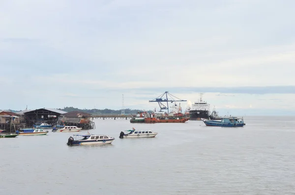 Tarakan Indonesia 1St February 2017 Loading Unloading Activities Tengkayu Seaport — Stock Photo, Image