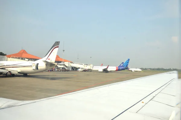 Balikpapan Indonézia 2016 Augusztus Balikpapan Indonézia Szultán Aji Muhammad Repülőtér — Stock Fotó