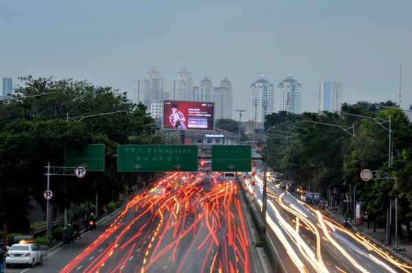 Jakarta Indonesien August 2016 Blick Auf Jakarta City Indonesien — Stockfoto