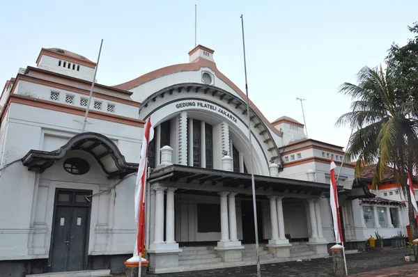 Jakarta Indonésie Srpen 2016 Filatelie Budova Nebo Poštovní Muzeum Jakarta — Stock fotografie
