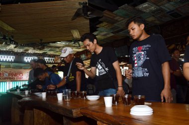 Tarakan, Endonezya. 15 Şubat 2017. Malabar Dağ Kahvesi - Endonezya, Malabar Kafe Tarakan 'da Borneo gezisi