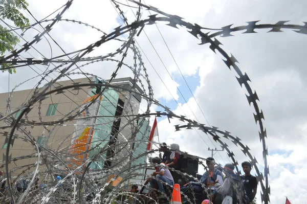 Tarakan Indonesia April 2016 Demonstration Electricity Crisis Building Parliament Tarakan — Stock Photo, Image