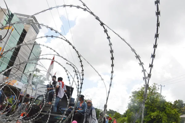 Tarakan Indonesia April 2016 Demonstration Electricity Crisis Building Parliament Tarakan — 图库照片