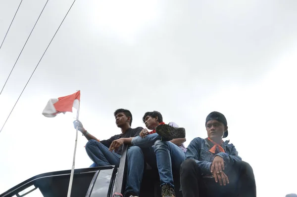 Tarakan Indonesien April 2016 Demonstration Der Stromkrise Parlamentsgebäude Tarakan Cit — Stockfoto