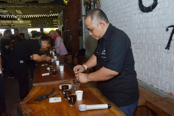 Tarakan Endonezya Şubat 2017 Malabar Dağ Kahvesi Endonezya Malabar Kafe — Stok fotoğraf