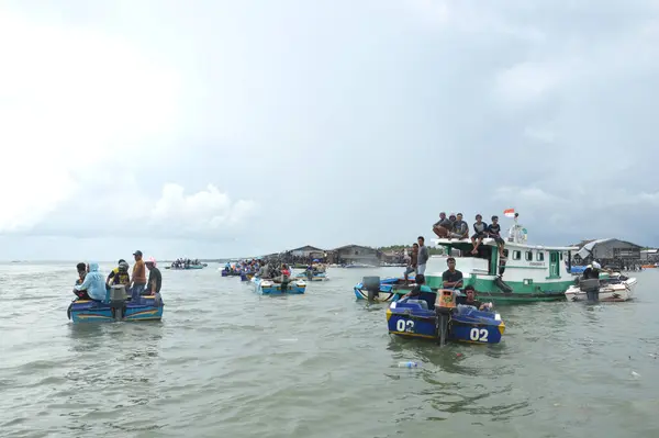 インドネシアのタラカン 2016年11月6日海上スピードボートレース Tarakan Indonesia — ストック写真