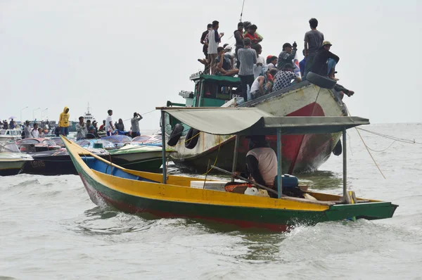 Tarakan Indonesia Novembre 2016 Regata Motoscafo Nelle Acque Marine Tarakan — Foto Stock