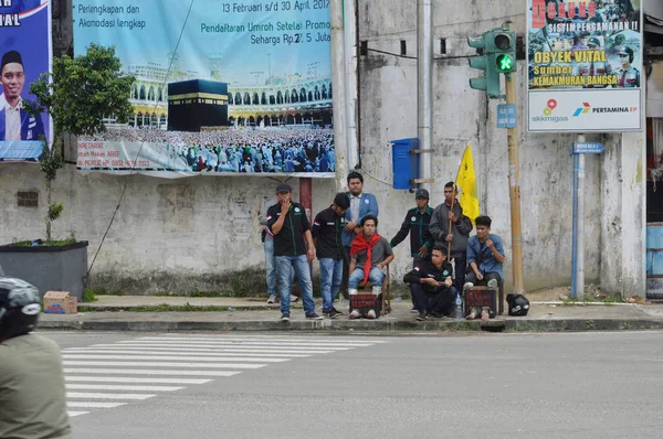 Tarakan Indonesien März 2017 Solidaritätsaktionen Und Beileidsbekundungen Von Studenten Verschiedener — Stockfoto