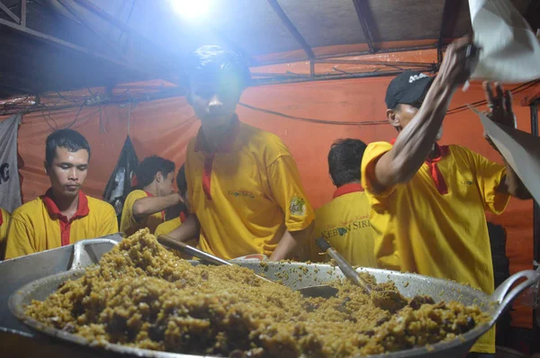 Jacarta Indonésia Agosto 2016 Nasi Goreng Kambiing Passeio Culinário Arroz — Fotografia de Stock