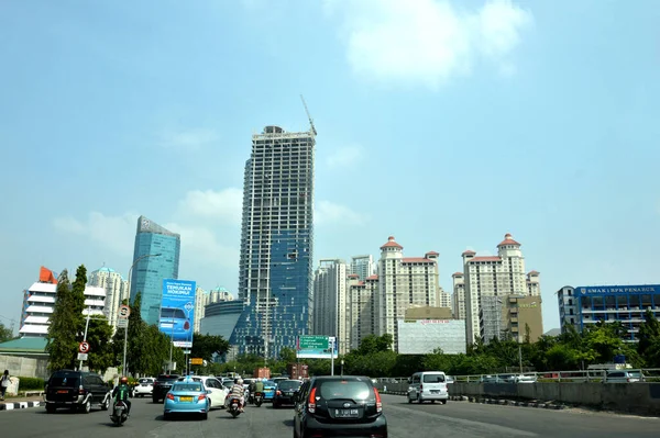 Jakarta Indonesien August 2016 Der Blick Auf Jakarta City Indonesien — Stockfoto