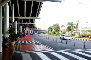 Jakarta, Endonezya - 22 Ağustos 2016: Jakarta Endonezya 'daki Soekarno-Hatta uluslararası havaalanları