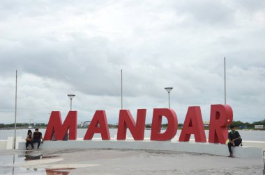 Makassar, Endonezya. 3 Ocak 2014. Losari Sahili Makassar Endonezya