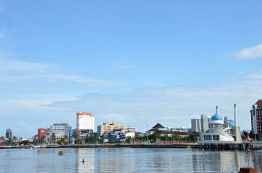 Makassar, Endonezya. 5 Ocak 2014. Losari Sahili Makassar Endonezya