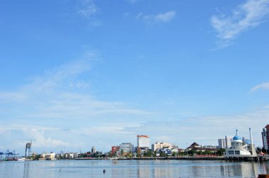 Makassar, Endonezya. 5 Ocak 2014. Losari Sahili Makassar Endonezya