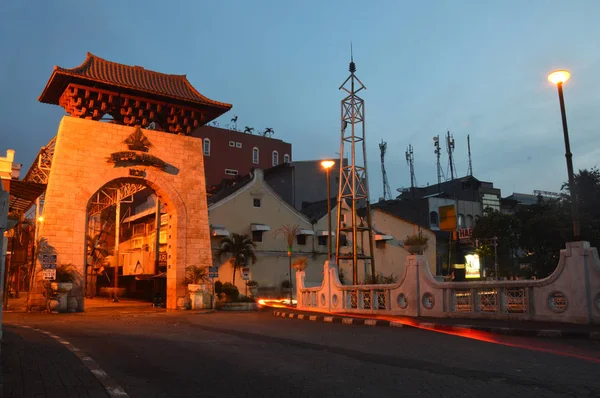 Jakarta Indonesië Augustus 2016 Pasar Baru Jakarta Indonesië Handelscentrum Sinds — Stockfoto